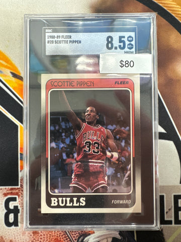 1988-89 Fleer Basketball Scottie Pippen SGC 8.5