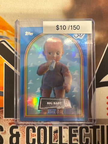 2026 Topps Toy Story 30th Anniversary Big Baby Blue Foil /150
