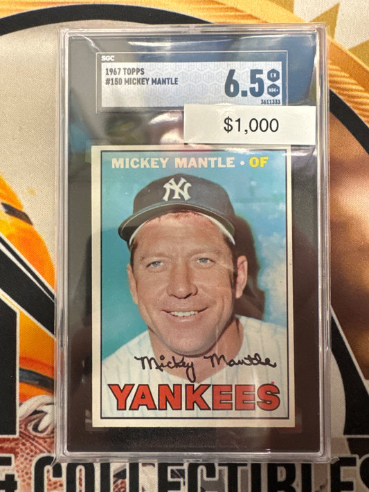 1967 Topps MLB Mickey Mantle SGC 6.5