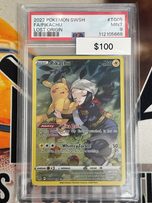 Pokémon Pikachu Trainer Gallery Lost Origin TG05/TG30 PSA 9