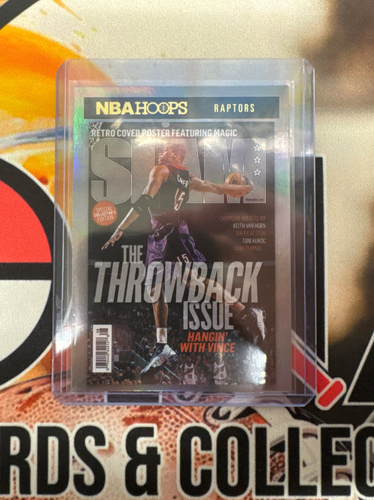 2020-21 Panini NBA Hoops Vince Carter SLAM Throwback Issue Holo