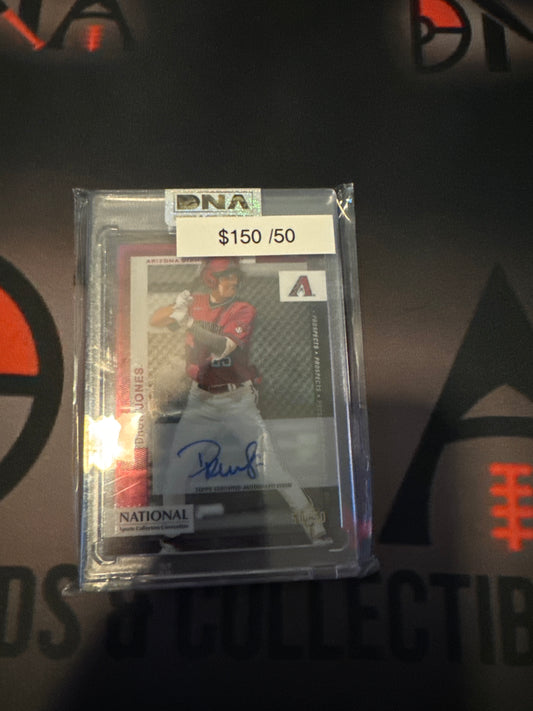 2024 Topps National Druw Jones auto /50 red