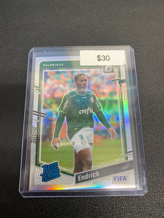 2023-24 Panini Donruss FIFA Endrick Optic Holo Rated Rookie