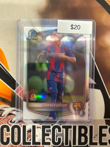 2025-26 Topps Chrome Champions League Shane Kluivert Bowman Chrome 1st UEFA Youth League Refractor