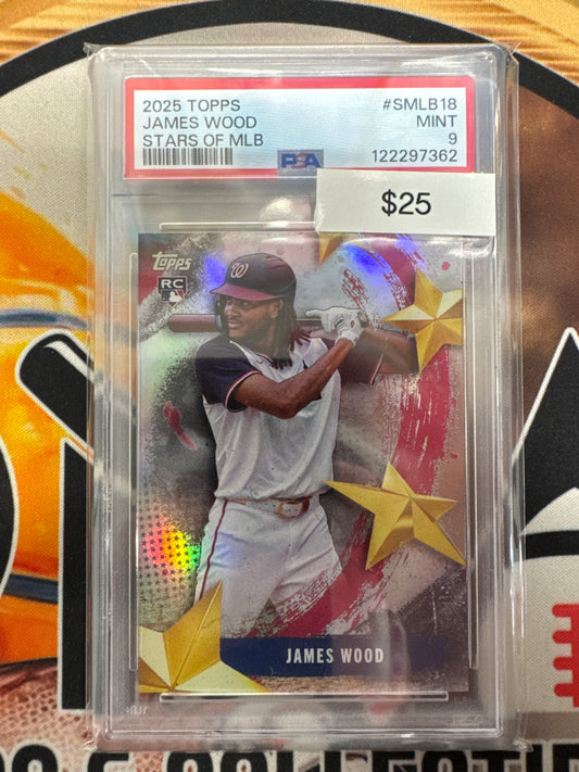 2025 Topps MLB James Wood Rookie Stars Of MLB PSA 9