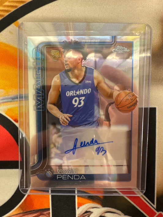 2025-26 Topps Chrome NBA Noah Penda Rookie Autograph