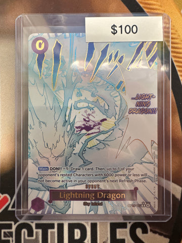 One Piece Lightning Dragon OP15-077 Alternate Art Adventure On Kami’s Island NM
