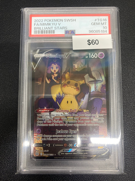 Pokémon Mimikyu V Trainer Gallery Brilliant Stars TG16/TG30