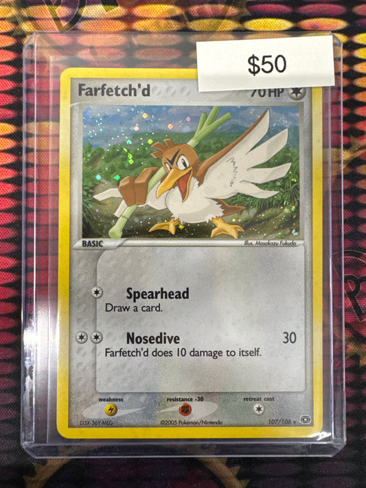 Pokémon Farfetch’d Secret Rare Emerald 107/106
