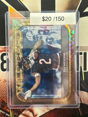 2026 Topps Flagship NFL DJ Moore Wildcard Laser Refractor /150