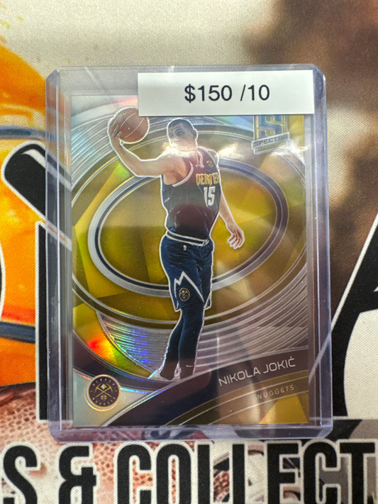 2020-21 Panini Spectra NBA Nikola Jokic Gold Prizm /10