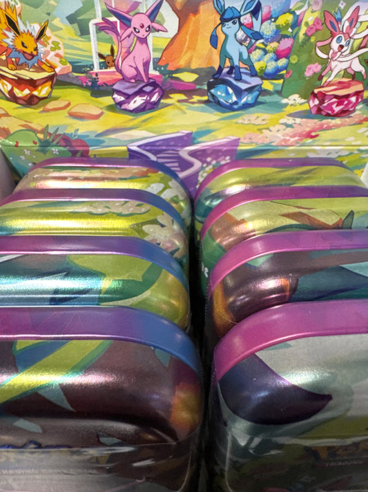 Pokemon Prismatic Evolutions mini tin