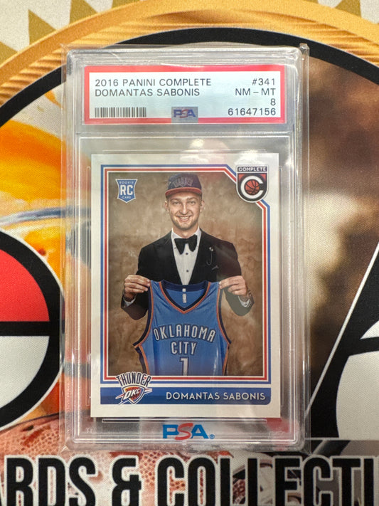 2016 Panini NBA Complete Set Domantas Sabonis Rookie PSA 8