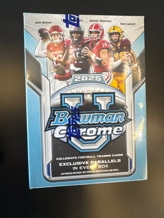 2025 Bowman Chrome U football blaster