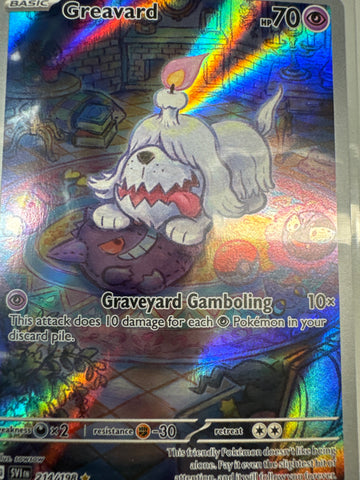 Pokemon Greavard 214/198 Scarlet & Violet