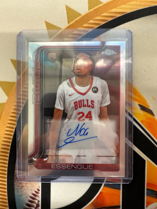 2025-26 Topps Chrome NBA Noa Essengue Rookie Autograph