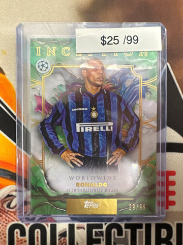 2026 Topps Inception Champions League Ronaldo Worldwide Green Refractor /99