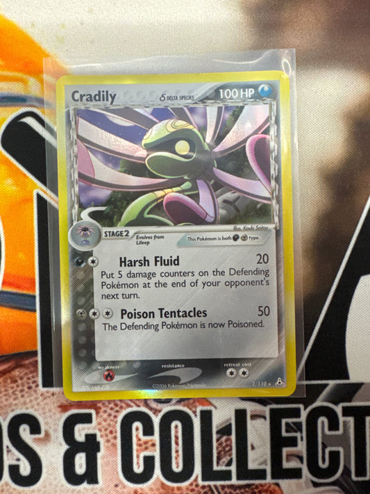 Pokémon Cradily Delta Species 2/110 Holon Phantoms Holo