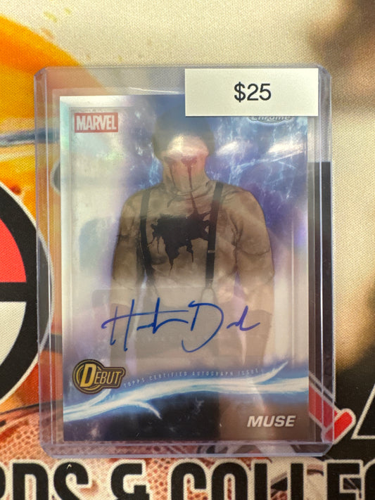 2025 Topps Chrome Marvel Studios Hunter Doohan As Muse Debut Autograph