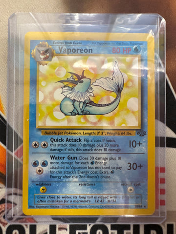 Pokémon Vaporeon Non-Holo Jungle 28/64 LP