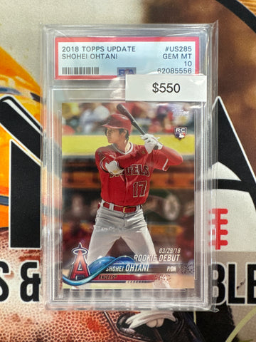 2018 Topps Update MLB Shohei Ohtani Rookie PSA 10