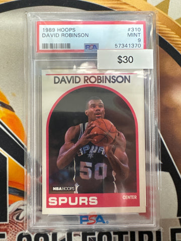 1989 NBA Hoops Basketball David Robinson PSA 9