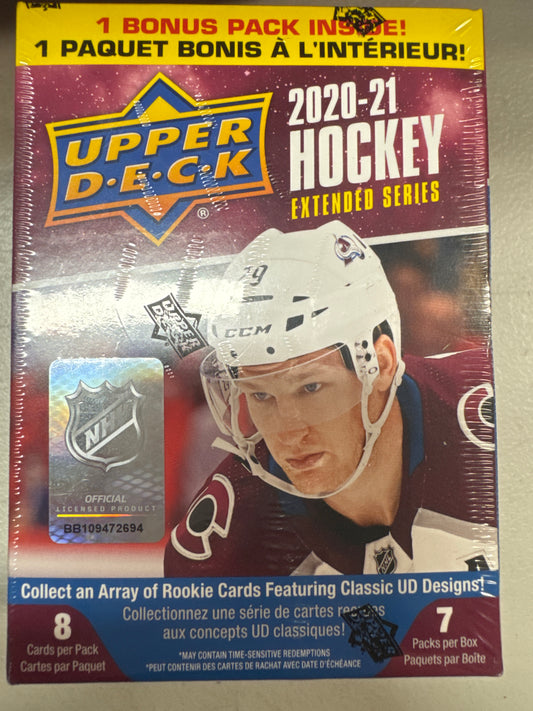 2020-21 Upper Deck Extended Series NHL hockey blaster