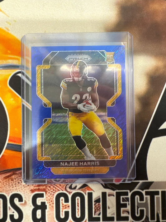 2021 Panini Prizm NFL Najee Harris Rookie Blue Shimmer Prizm /25