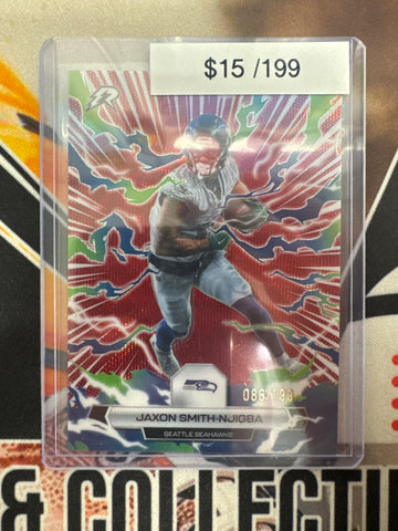 2026 Topps Resurgence NFL Jaxon Smith-Njigba Crimson Surge Refractor /199