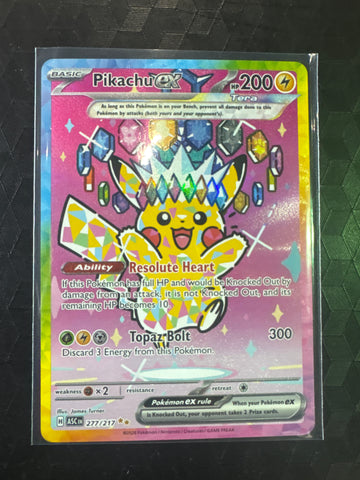 Pokemon Pikachu ex 277/217 Ascended Heroes