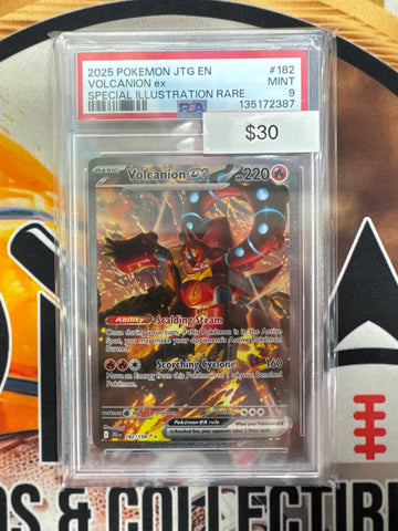Pokemon Volcanion ex 182/159 Journey Together PSA 9