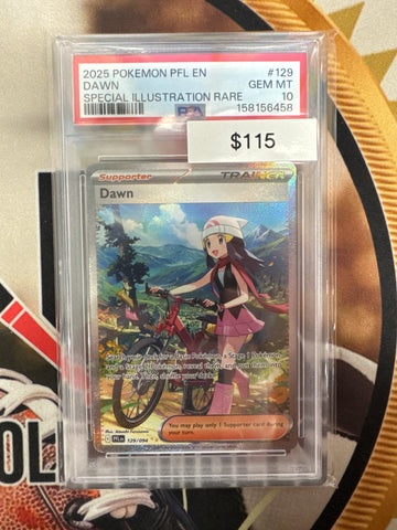 Pokemon Dawn 129/094 Phantasmal Flames Special Illustration Rare PSA 10
