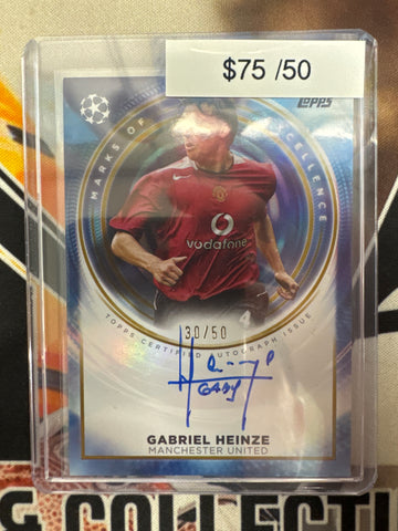 2026 Topps Inception Soccer Gabriel Heinz Marks Of Excellence Autograph /50