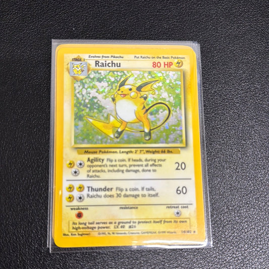 Pokémon Raichu Base Set Holo 14/102