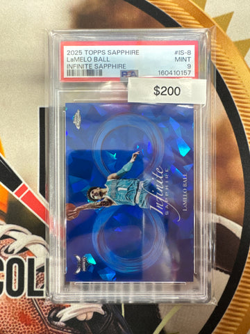2025 Topps Chrome NBA Sapphire LaMelo Ball Infinite Sapphire PSA 9