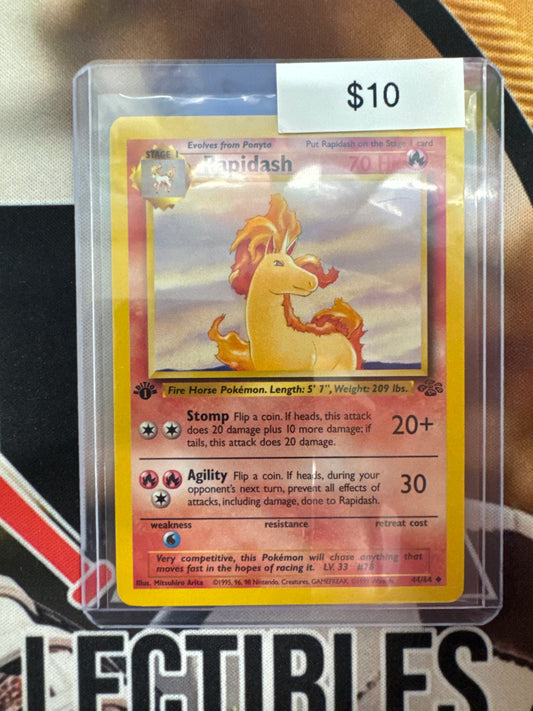 Pokémon Jungle Rapidash 44/64 1st Edition NM