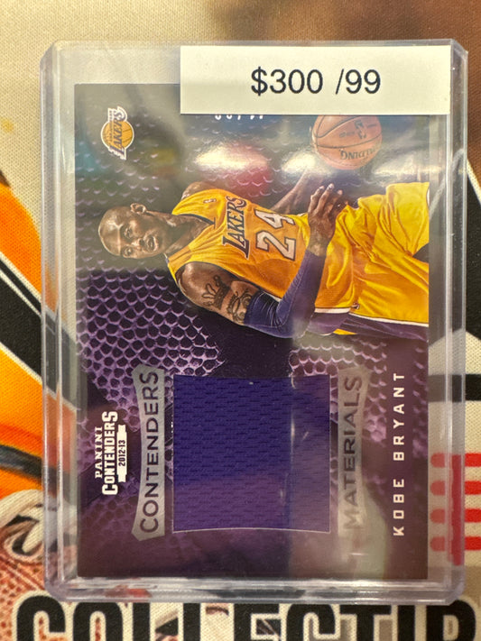 2012-13 Panini Contenders NBA Kobe Bryant Contenders Materials Relic /99
