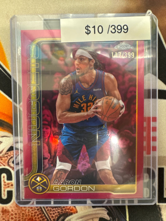 2026 Topps Chrome NBA Update Aaron Gordon Magenta Refractor /399