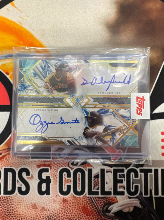 2025 Topps Diamond Icons MLB Dave Winfield & Ozzie Smith Dual Autograph /15