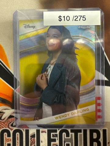 2025 Topps Chrome Disney Wendy Darling Yellow Refractor /275