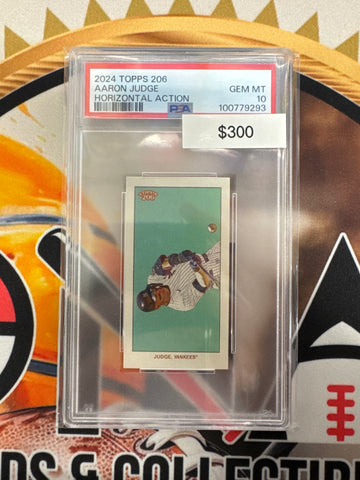 2024 Topps 206 MLB Aaron Judge Horizontal Action PSA 10