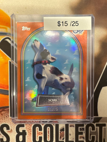 2026 Topps Toy Story 30th Anniversary Scud Orange Refractor /25