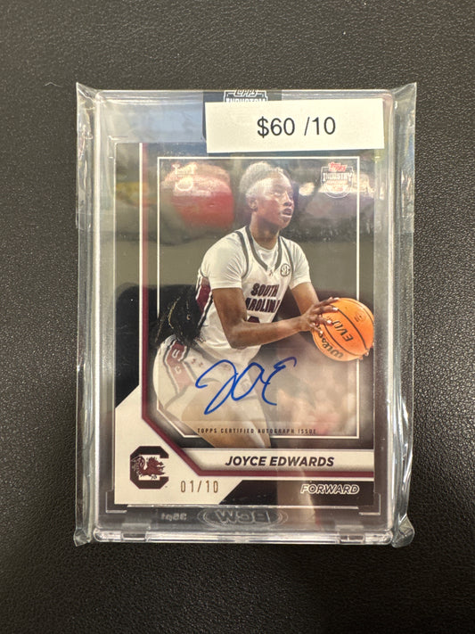 2025 Topps Industry Conference Joyce Edwards Bowman U Autograph Black /10