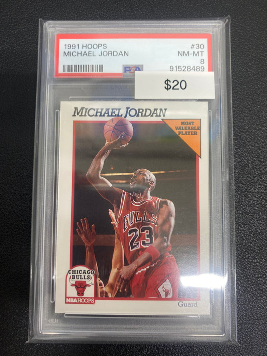 1991 Hoops Michael Jordan PSA 8