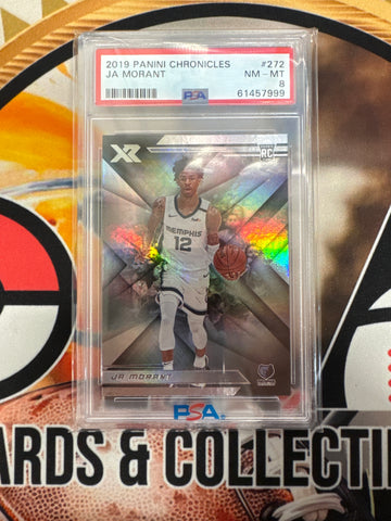 2019 Panini Chronicles NBA Ja Morant Rookie PSA 8