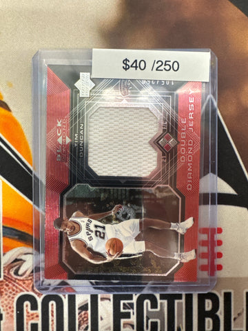 2005 Upper Deck Black Diamond Basketball Tim Duncan Double Diamond Relic /250