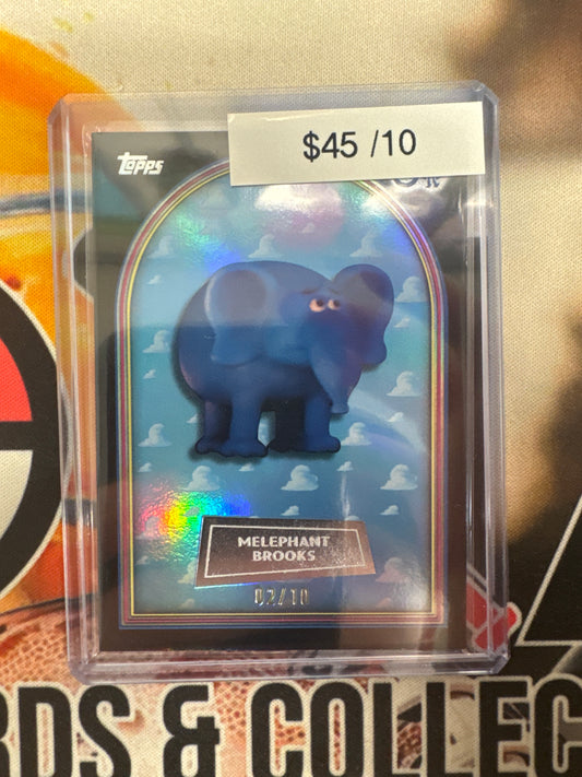 2026 Topps Toy Story 30th Anniversary Melephant Brooks Black Refractor /10