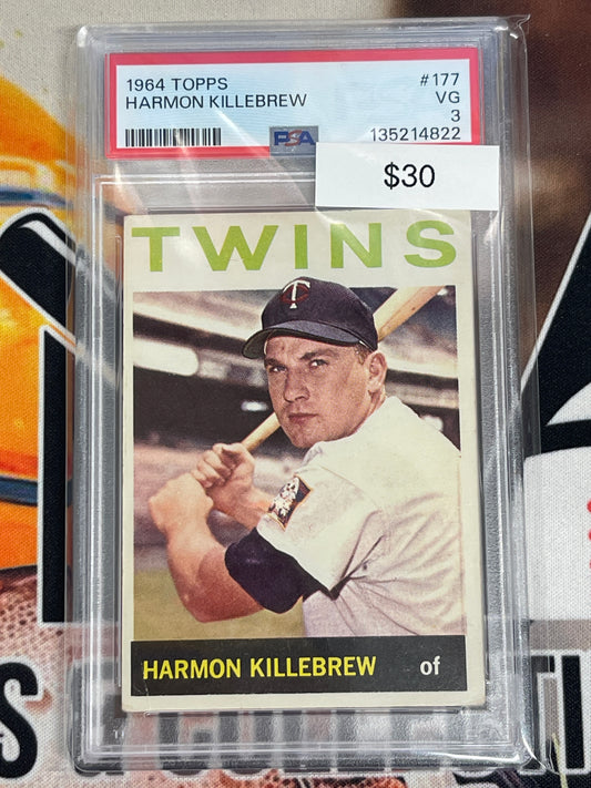 1964 Topps Harmon Killebrew 177 PSA 3