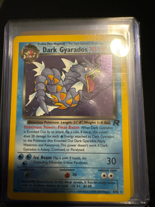 Pokémon Dark Gyarados Team Rocket Holo 8/82