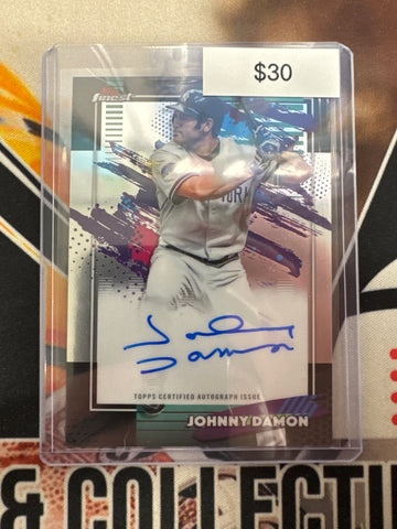 2026 Topps Finest MLB Johnny Damon Finest Autograph Base